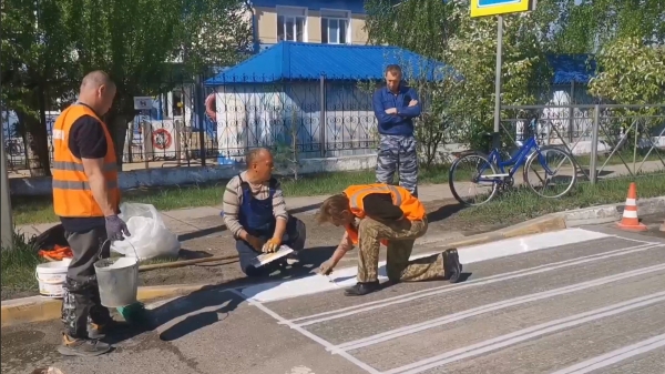 В Югорске нанесут более 25 тысяч кв. м. дорожной разметки