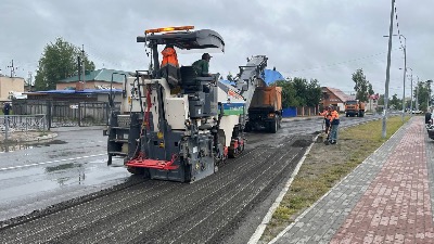 Продолжается ремонт дорог на ул.Спортивной