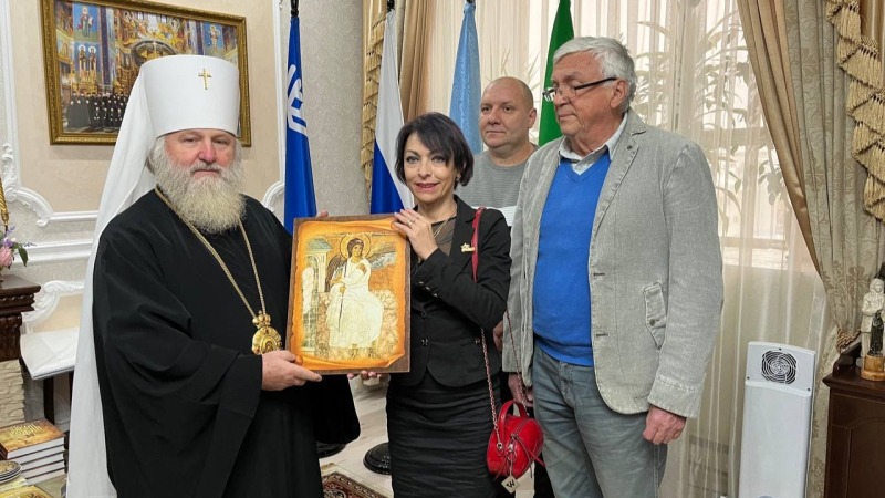 Ханты-Мансийской митрополии передали икону «Белый Ангел Милишевский»