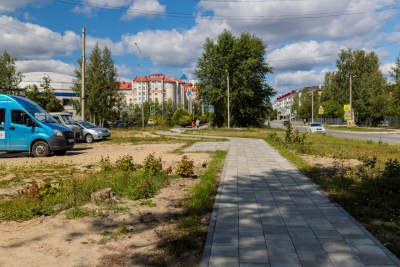 Завершилось обустройство тротуара на улице Мира