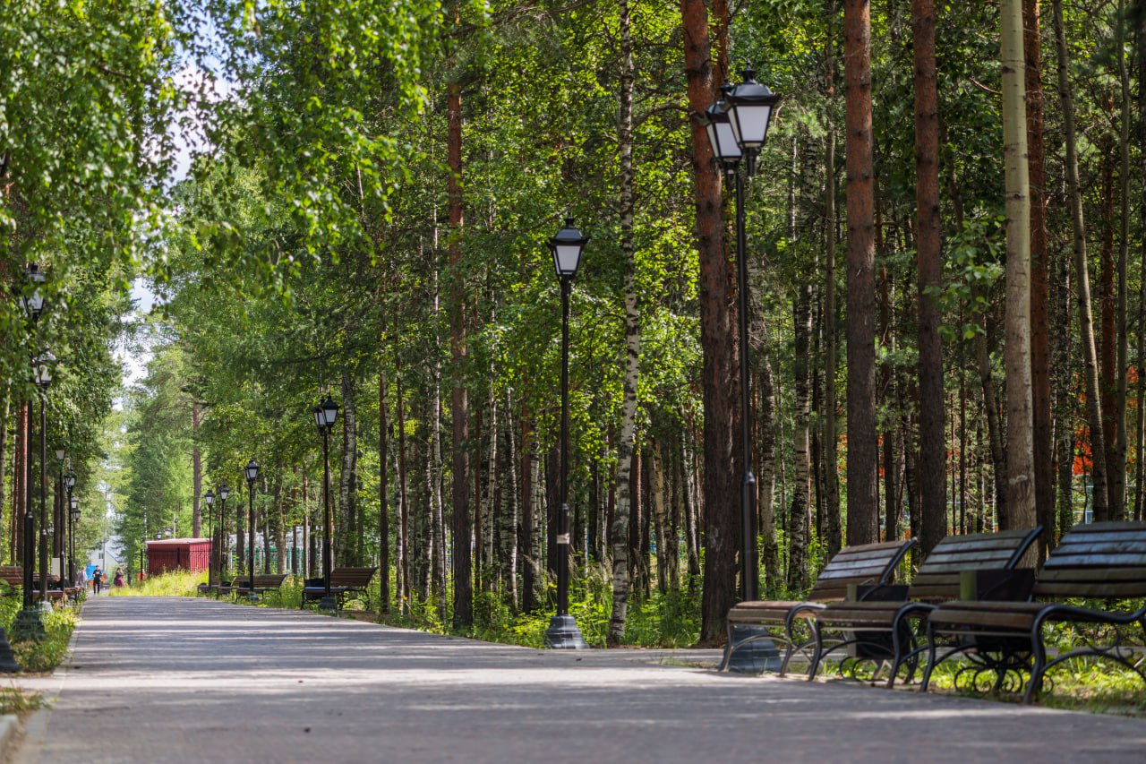 Югорчане выбирают парк им Д.И. Менделеева для семейного отдыха
