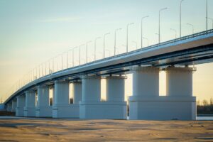 Владимир Путин дал старт движению на новом мосту через Обь в районе Сургута