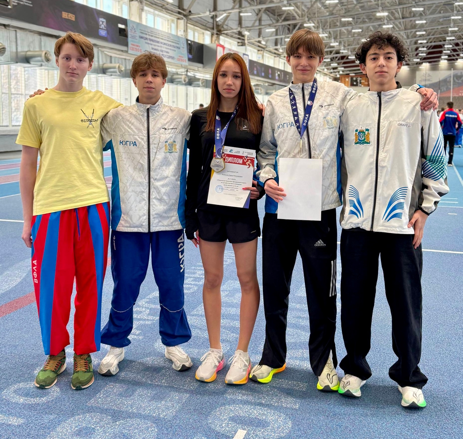 Югорские легкоатлеты-чемпионы